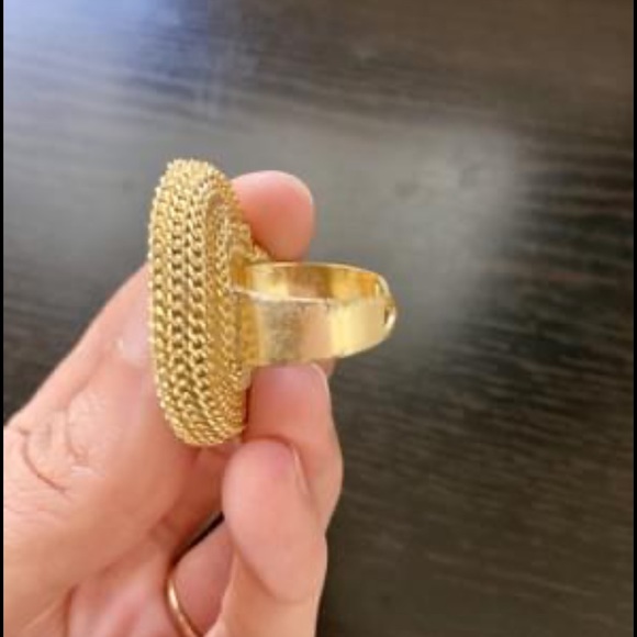 Statement ring with druzy/geode/crystal - Picture 5 of 6